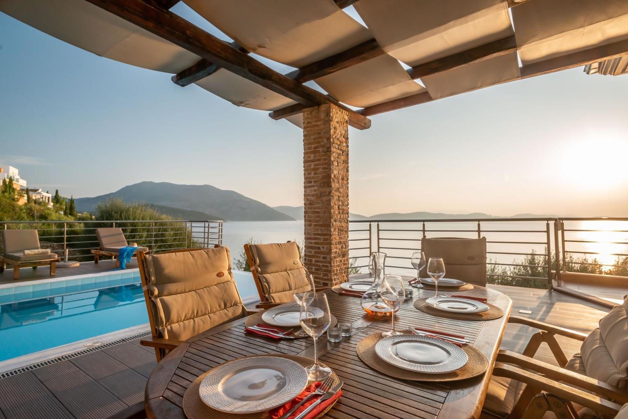 Iris Villas Lefkada - Marine Villa With Private Sea Access Sívota Zewnętrze zdjęcie