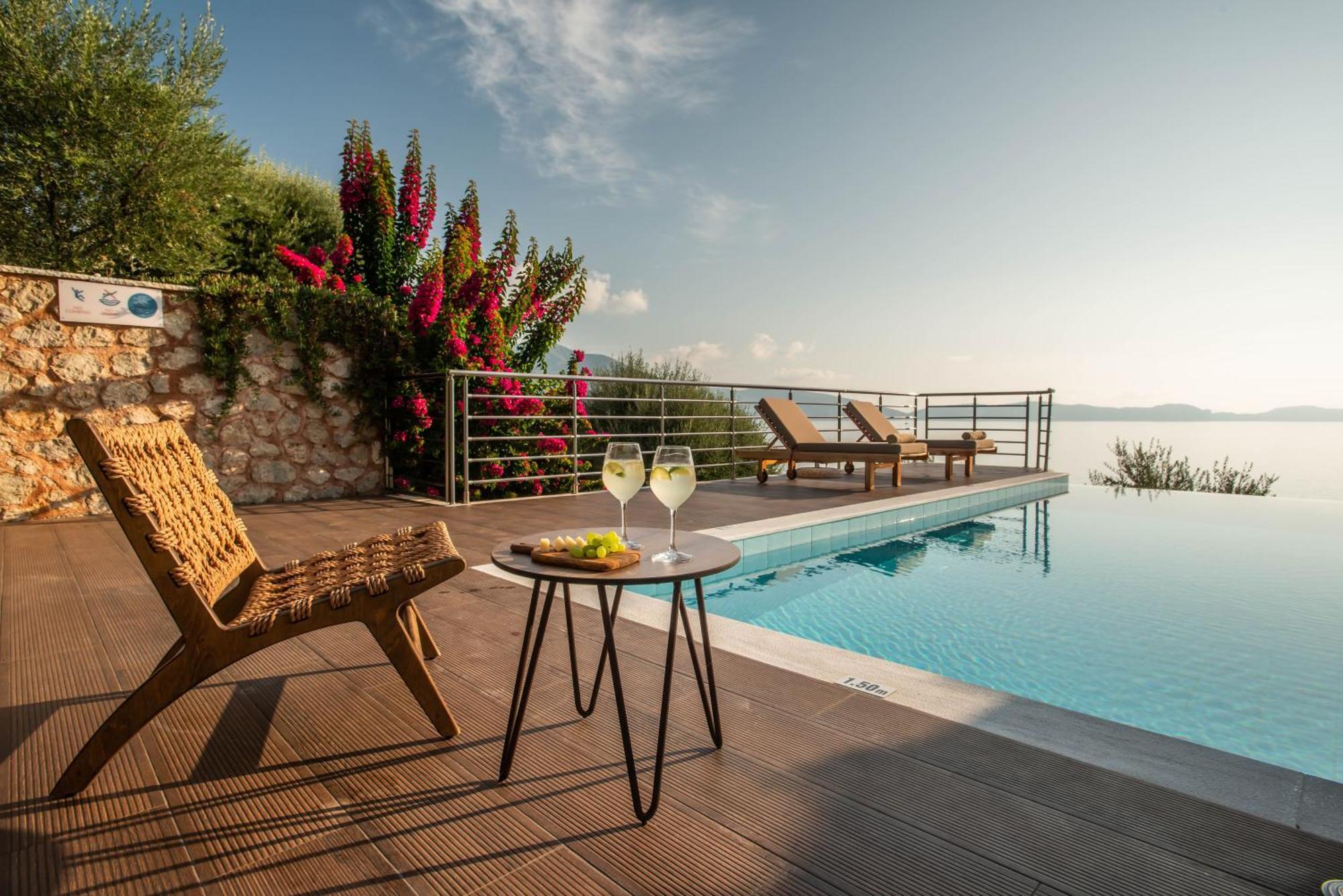 Iris Villas Lefkada - Marine Villa With Private Sea Access Sívota Zewnętrze zdjęcie