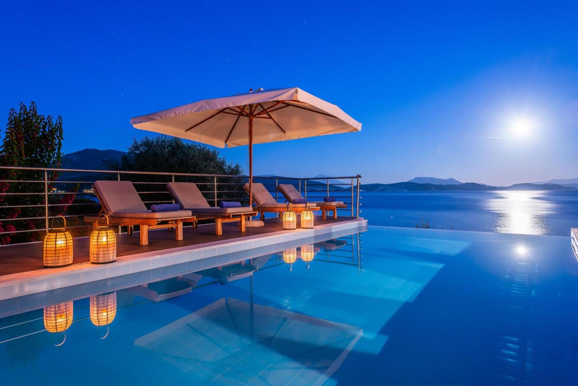 Iris Villas Lefkada - Marine Villa With Private Sea Access Sívota Zewnętrze zdjęcie
