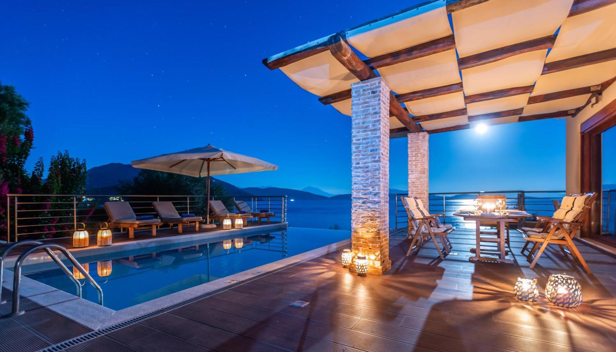 Iris Villas Lefkada - Marine Villa With Private Sea Access Sívota Zewnętrze zdjęcie